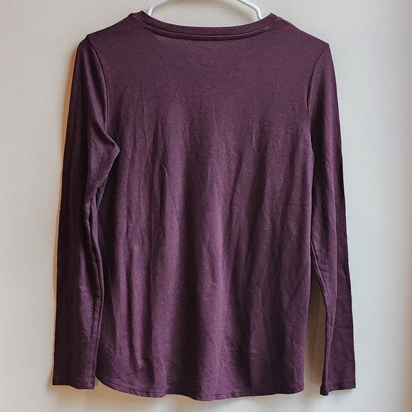 American Eagle Outfitters Deep Purple Long Sleeve Jersey Size Small - Picture 16 of 16
